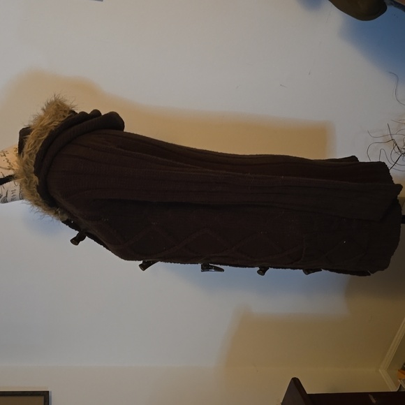 Wet Seal Hooded Toggle Button Sweater Cardigan Women's Medium M - Picture 5 of 12